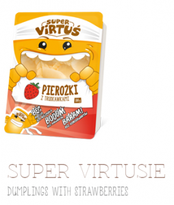 SUPER VIRTUSIE  DUMPLINGS WITH STRAWBERRIES