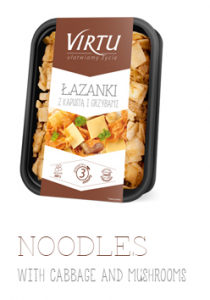 NOODLES  WITH CABBAGE AND MUSHROOMS