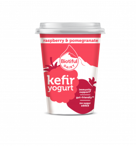 Kefir Beautiful Dairy - Yogurt Raspberry & Pomegranate 400g