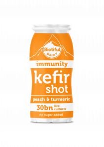 Kefir Beautiful Dairy - Kefir Shot Peach & Turmeric 4X100ml (Copy) (Copy)