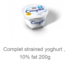 Complet strained Yogurt 10% fat