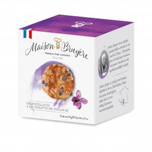 Croustillants à la Violette de Toulouse - Fine French Biscuits 90 gr