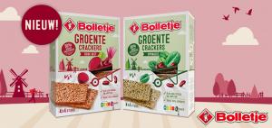 Veggie Crackers with 50% vegetables (Nutriscore A)