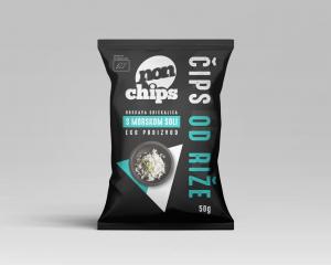 Popped rice chips - salted