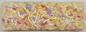 Rice puff bar with sprinkles
