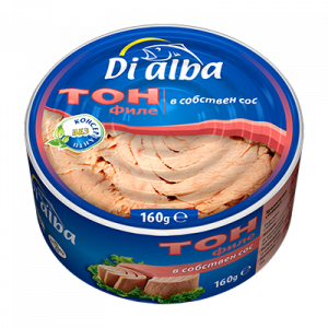 Tuna Fillets in Brine 160g Di Alba