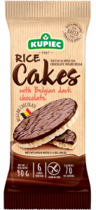 Rice cakes with Belgian dark chocolate 90g