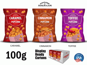 100g CARAMEL POPCORN (MADE IN USA)