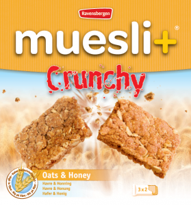 Muesli+ Crunchy granola bar - Honey