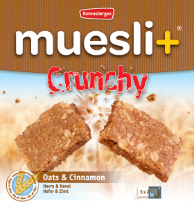 Muesli+ Crunchy granola bar - Cinnamon