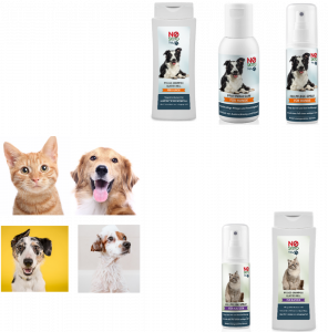 Care products for dogs, cats and horses