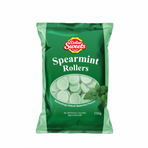 Dollar Sweets Spearmint Rollers 150g