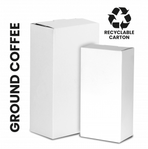 Ground Coffee roasted. Vacuum pack, carton cover