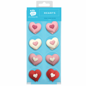 Creative Kitchen Hearts Icing Decorations 24pc
