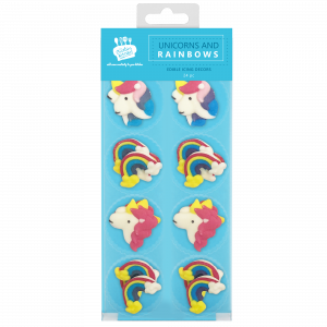 Creative Kitchen Unicorns & Rainbows Icing Decorations 24pc