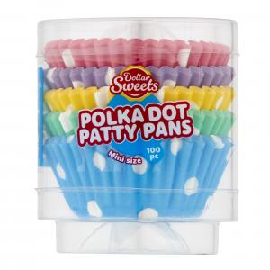 Dollar Sweets Mini Polka Dot Patty Pans 100pc