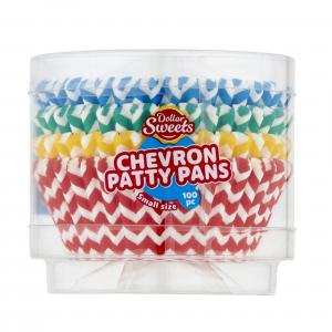 Dollar Sweets Small Chevron Patty Pans 100pc