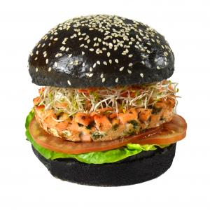 Black Burguer Bun 80g and Mini black burguer bun 35g