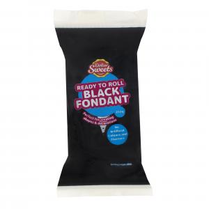 Dollar Sweets Ready To Roll Black Fondant 250g
