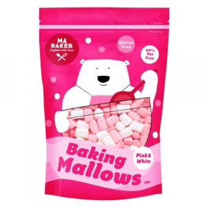 Ma Baker Pink & White Mini Mallows 150g