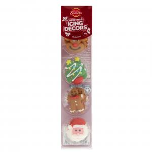 Dollar Sweets Edible Christmas Icing Decors 12pc