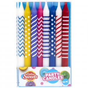 Dollar Sweets Party Candles 16pc