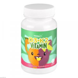 Vitamin D3+K2 Chewable Tablets for Kids with orange-passion fruit flavor