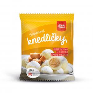 Quark dumplings with salt caramel filling