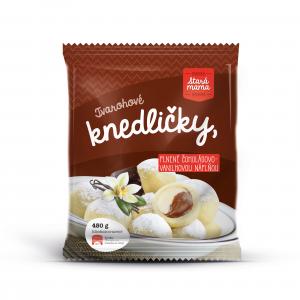 Quark dumplings with chocolate-vanilla filling