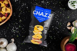 CHAZZ Kettle Potato with beetroot sour cream and onion flavour, 90g