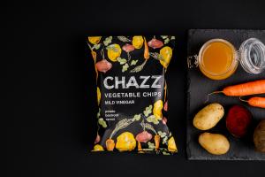 CHAZZ Vegetable chips mild vinegar flavour, 75g