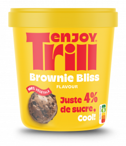 Enjoy Trill Brownie Bliss Crème Glaçée (4% de sucre, 100% Végétale, 1000% Plaisir)