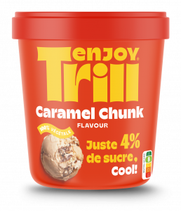 Enjoy Trill Caramel Chunk Crème Glaçée (4% de sucre, 100% Végétale, 1000% Plaisir)