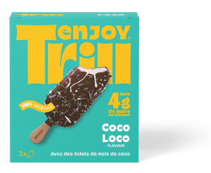 Enjoy Trill Coco Loco Bâtonnet Glacé (4g de sucre, 100% Végétale, 1000% Plaisir)