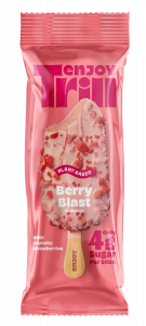 Enjoy Trill Berry Blast Ice Cream SINGLE Stick (Fully Indulgent, Low-Sugar, Plant-Based)