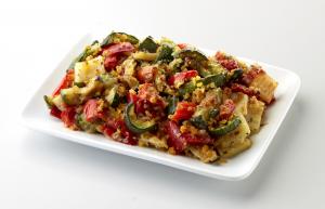 Vegetables gratin with ginger