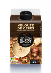 CREAM OF CEP WITH PARMESAN CHEESE & HAZELNUTS