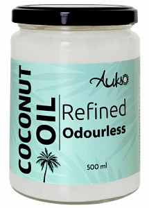 Refined Coconut oil  AUKSO, 500 ml
