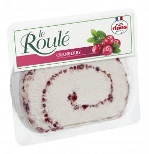 Soft Cow cheese Le Roule Rians cranberry 125g