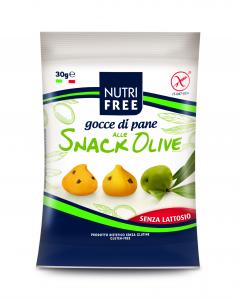 Gluten Free olive-flavored Gocce di pane Snack
