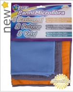 3 Microfibre Cloths Set
