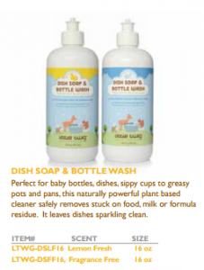 Natural Plant Based Dish Soap & Bottle Wash