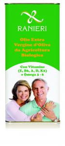 ITALIAN EXTRA VIRGIN OLIVE OIL WITH VITAMIN E, B6, A, D, K2 PLUS OMEGA 3/6