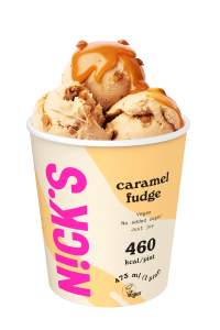 NICKS VEGAN CARAMEL FUDGE (LOW CALORIE ICE CREAM)