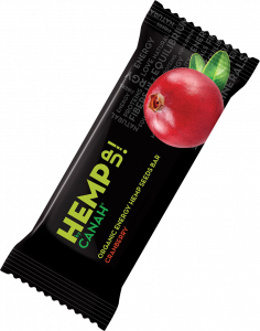 ORGANIC HEMP UP ENERGY BAR BY CANAH CRANBERRY 48g