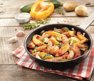 PAN-FRIED MEDITERRANEAN-STYLE ORGANIC VEGETABLES 450G