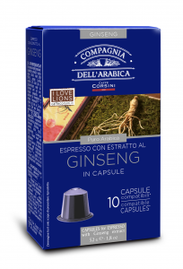 Capsules Nespresso Compatible Ginseng Coffee 100%  Arabica
