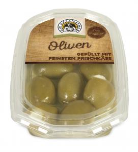 Olives filled with fresh cheese