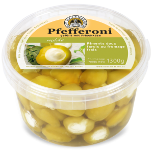 Mild peppers filled with fresh cheese