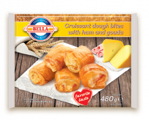 BELLA Mini Croissant dough pies with ham and Gouda